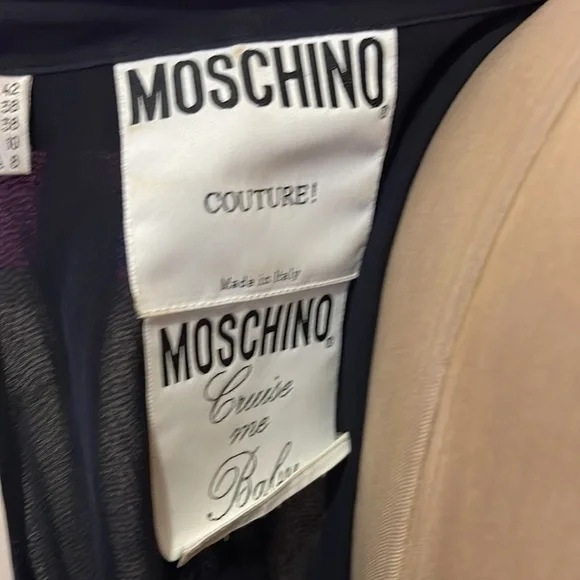 Moschino Silk Wrap Blouse Cruise Me Baby Sleeveless - Picture 10 of 12